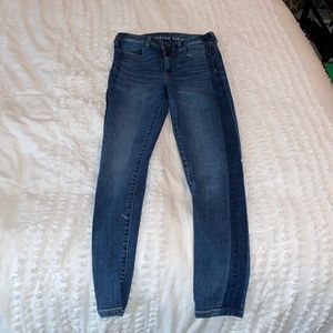 AE jeans with stripe down the side